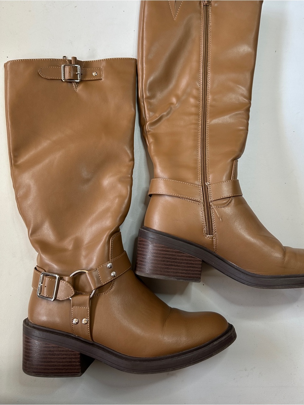 Tan Mid Calf Boots